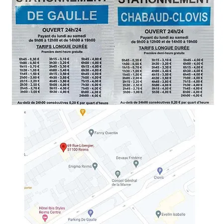 Les Rotins - Climatises - Cathedrale A 2 Pas * ריימס